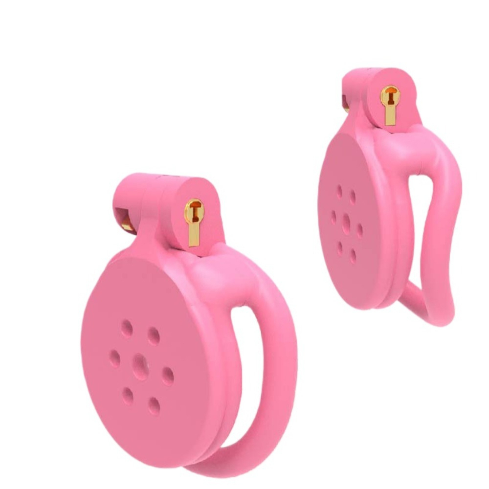 3D Printing Toys - 新型3Dプリント製貞操帯 男性用フラットコックケージ アーク型フラットペニスリング 女装者用隠蔽式アンダーベリーコックリング 大人向け男性用セックストイ