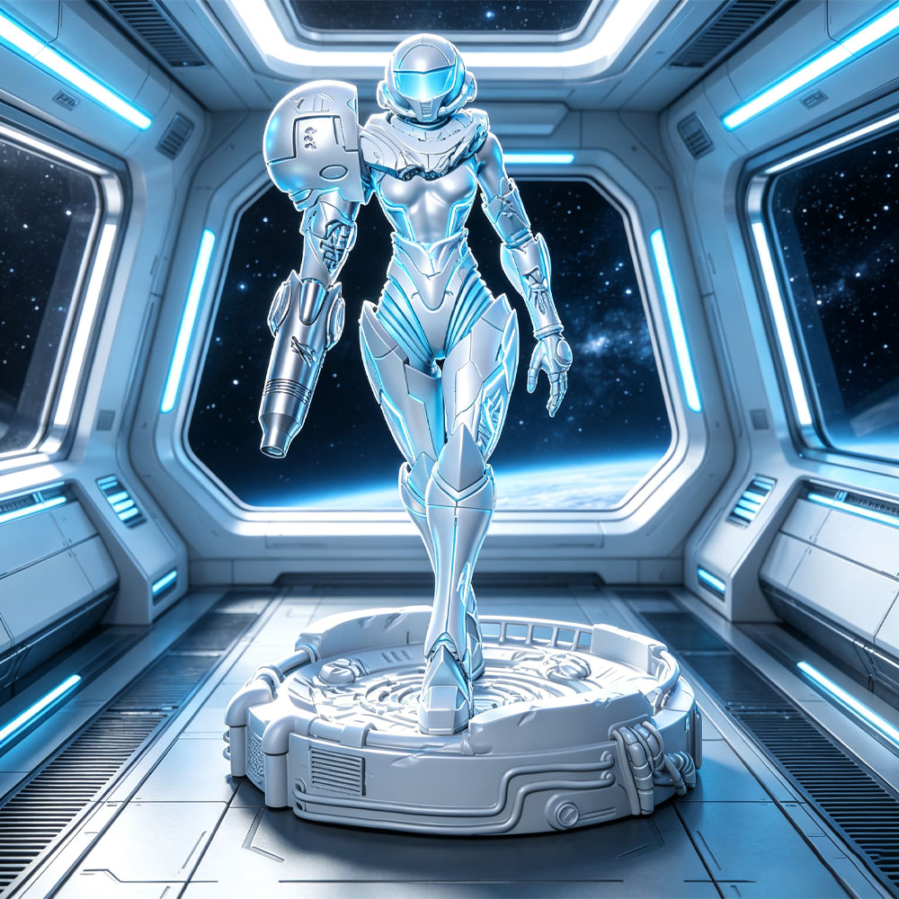 3D Printing Apps - 1/24 Sci-fi パワードアーマー戦士、女性戦士レジンモデルキット、ミニ3Dプリントグレーモデル人形DIY人形モデル、未塗装
