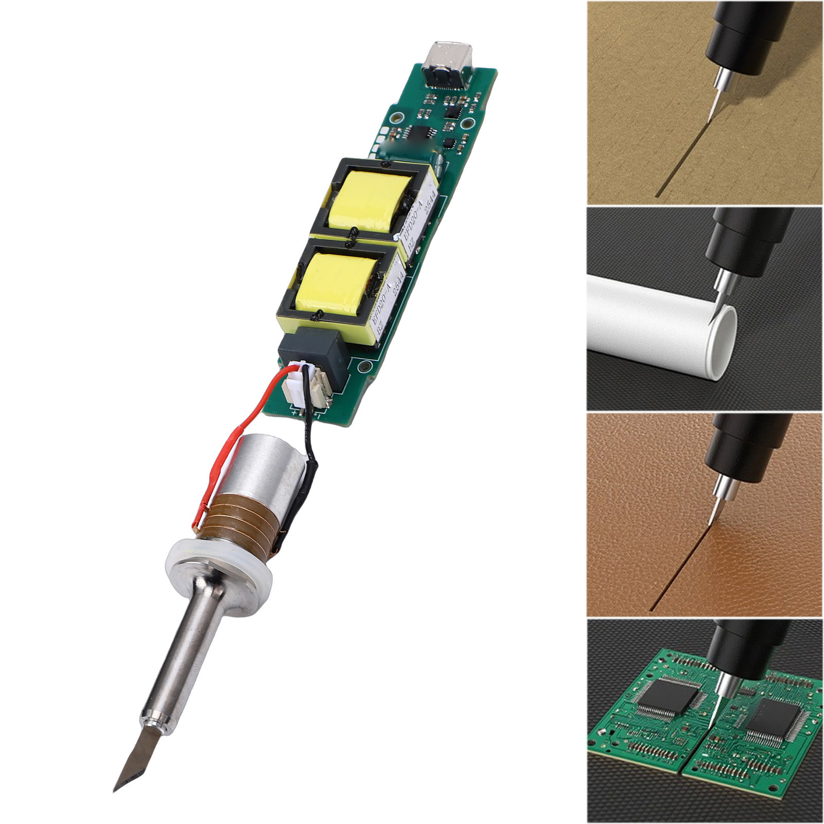 3D Printing Nerd - 超音波カッタートランスデューサーキット ドライバーモジュール付き 40KHz 正確な切断機 3Dプリント用交換用 プラスチック