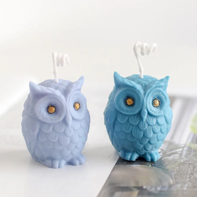3D フクロウシリコーンキャンドルモールドかわいい動物アイス - 3D Printing Concrete のレビューと価格
