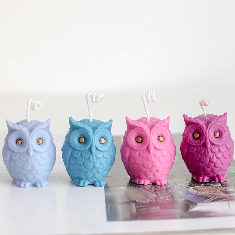3D フクロウシリコーンキャンドルモールドかわいい動物アイス - 3D Printing Concrete のレビューと価格
