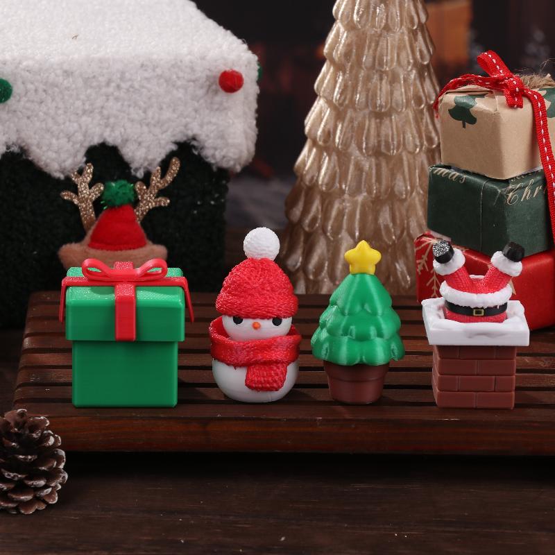 3Dプリント製クリスマスホリデーデコレーションデスクトップド - 3D Printing Toys のレビューと価格