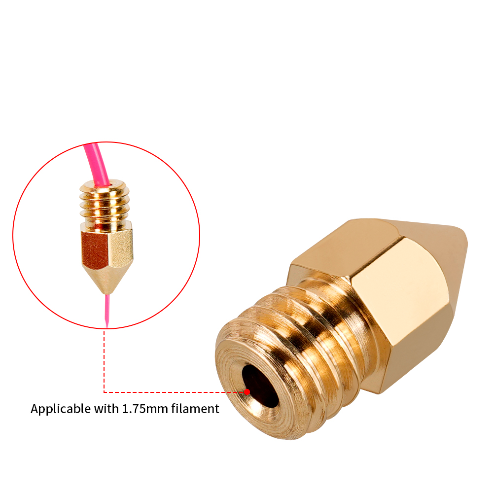 MK7 MK8 ノズル 0.4 ミリメートル 0.3 ミリメ - 3D Printer Nozzle Brass のレビューと価格