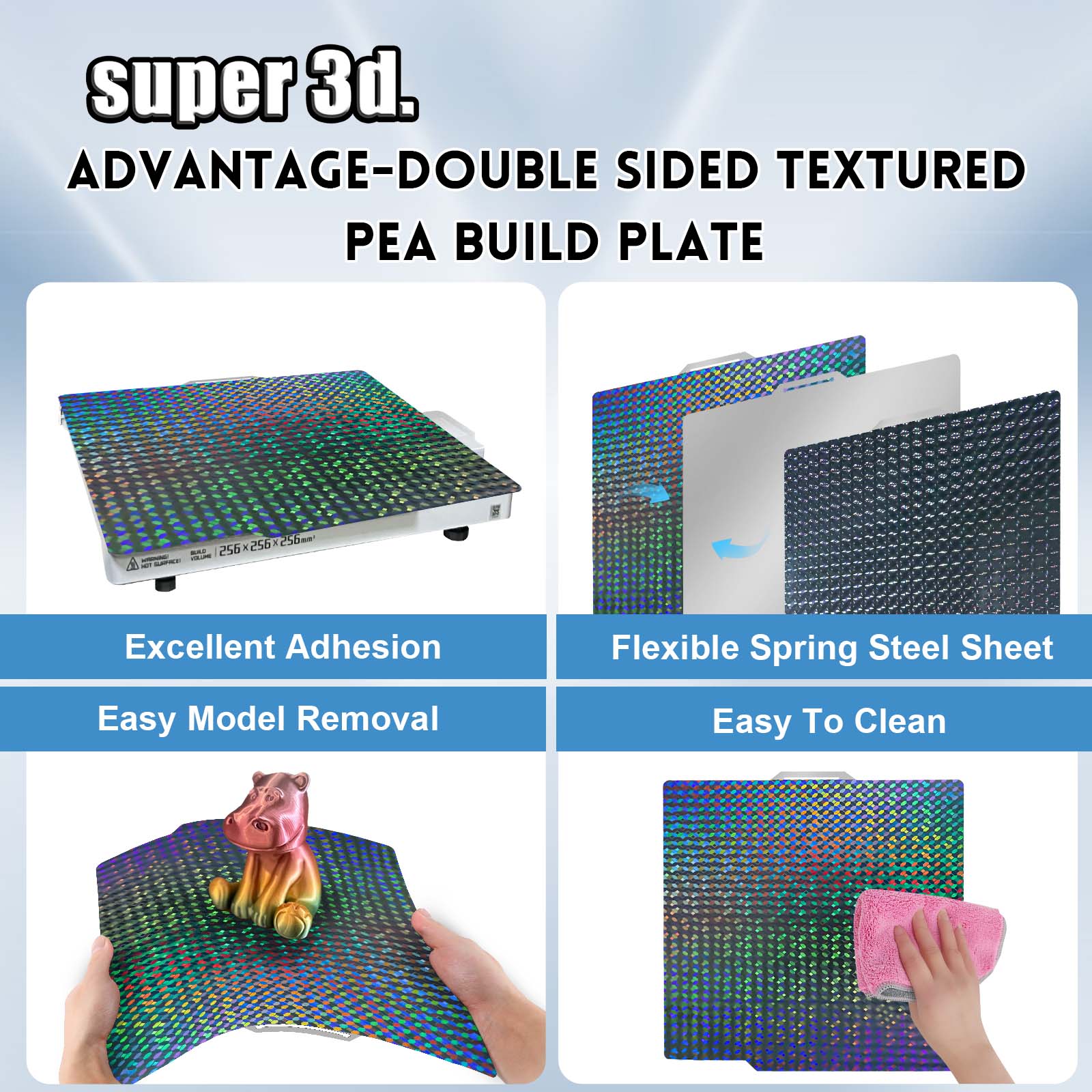 P2S PEO Bambu X1 P1 A1ビルドプレート  - Pei Sheet のレビューと価格