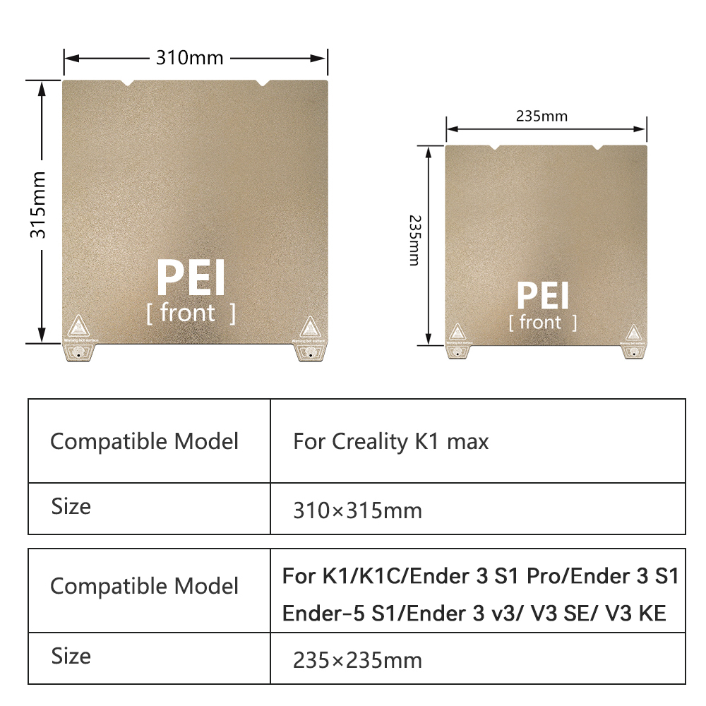 K1 最大ビルドプレート Creality K1C ベッド  - Pei Sheet のレビューと価格