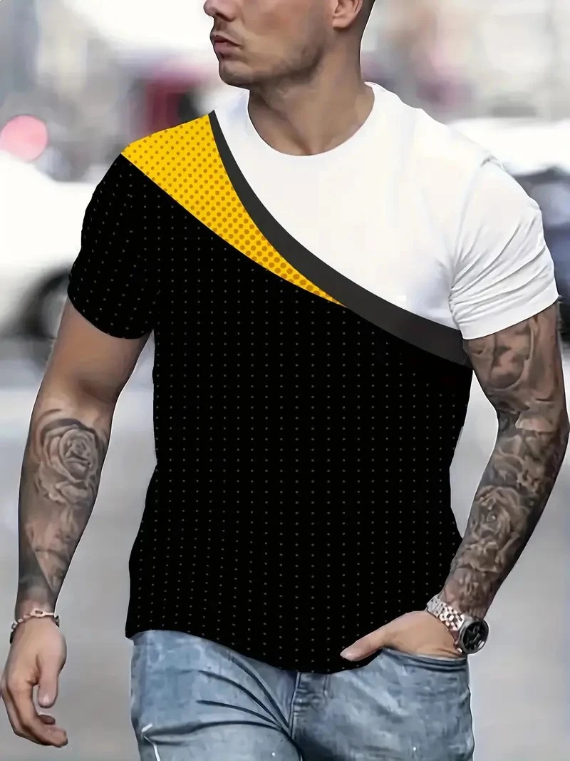 ファッションメンズイーグルシルエットプリントTシャツクルーネ - 3D Printing Eagle のレビューと価格