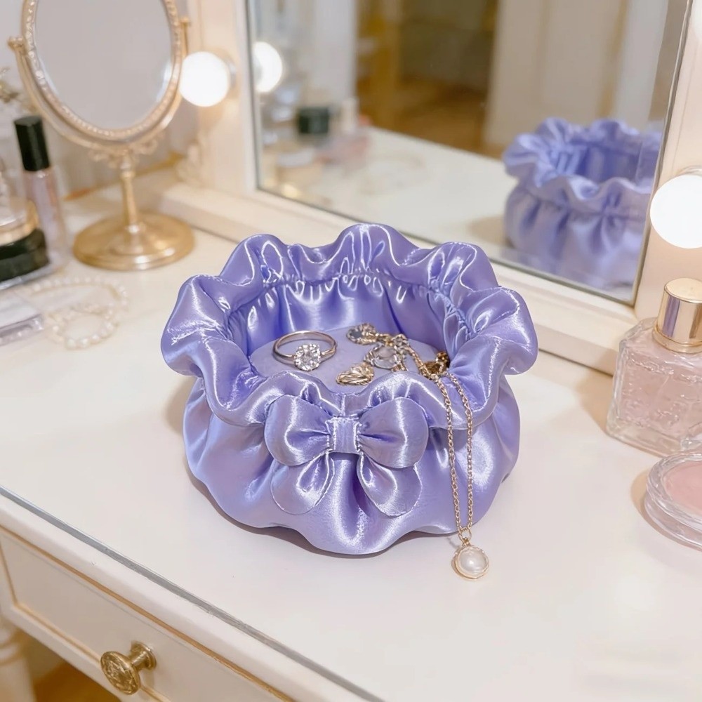 3Dプリント花びら型ボウ収納ボックス 多機能サテンフリルデス - 3D Printing Case のレビューと価格