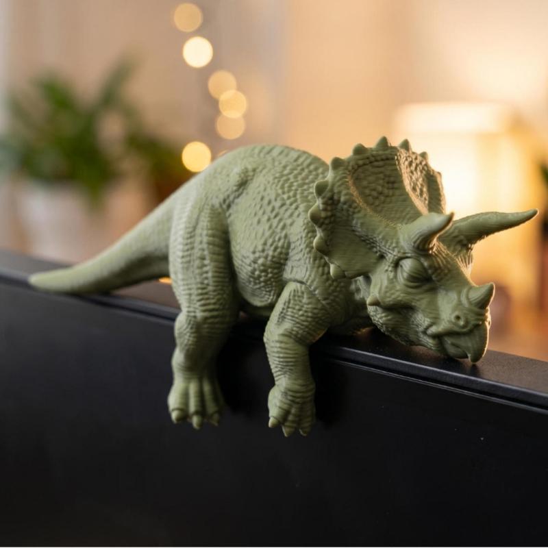寝ているT-レックスのモニタートッパー 3Dプリントミニ恐竜 - 3D Printing Office Setup のレビューと価格