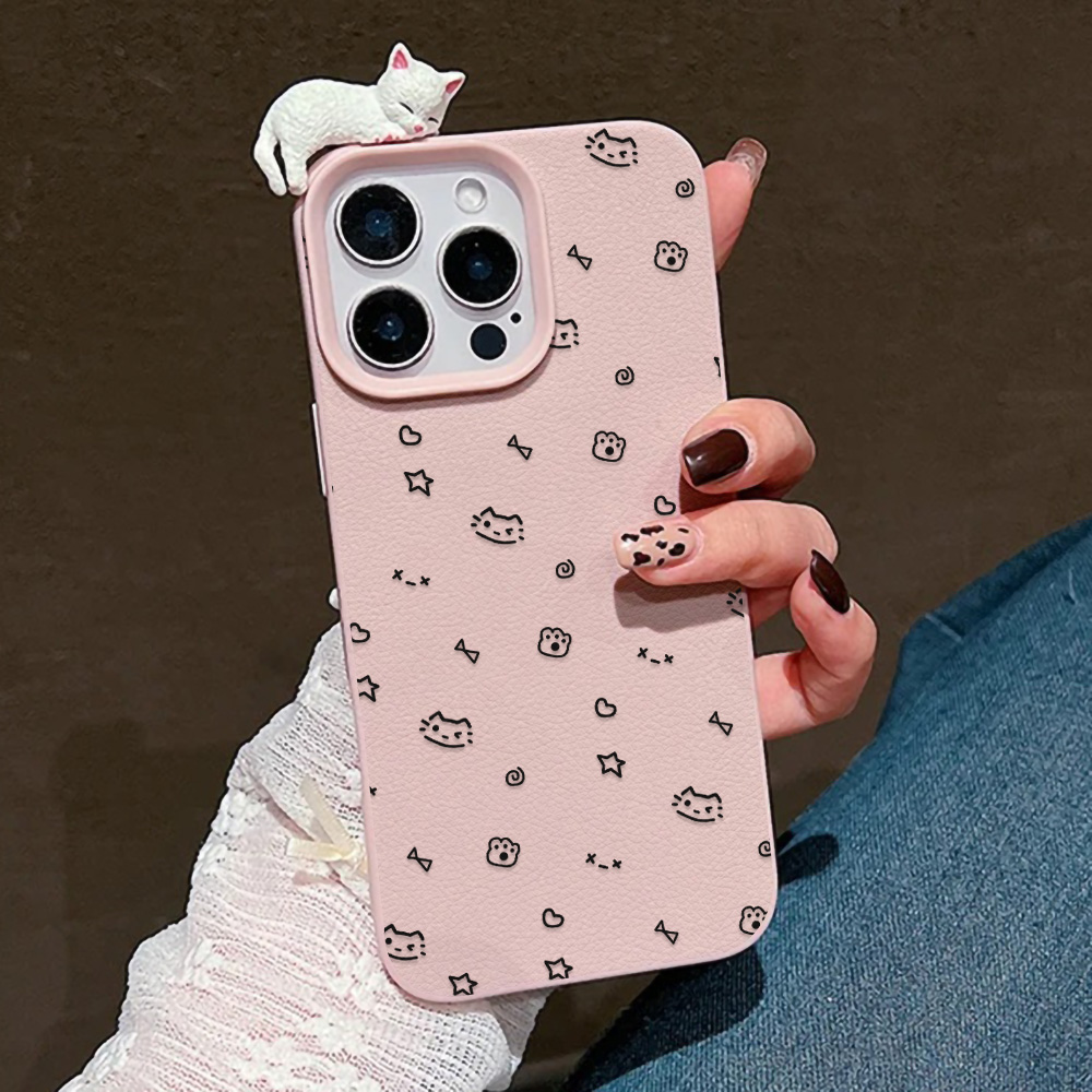 魚猫漫画ケース、3D猫ライチ柄ケース、iPhone 17 P - 3D Printing Case のレビューと価格