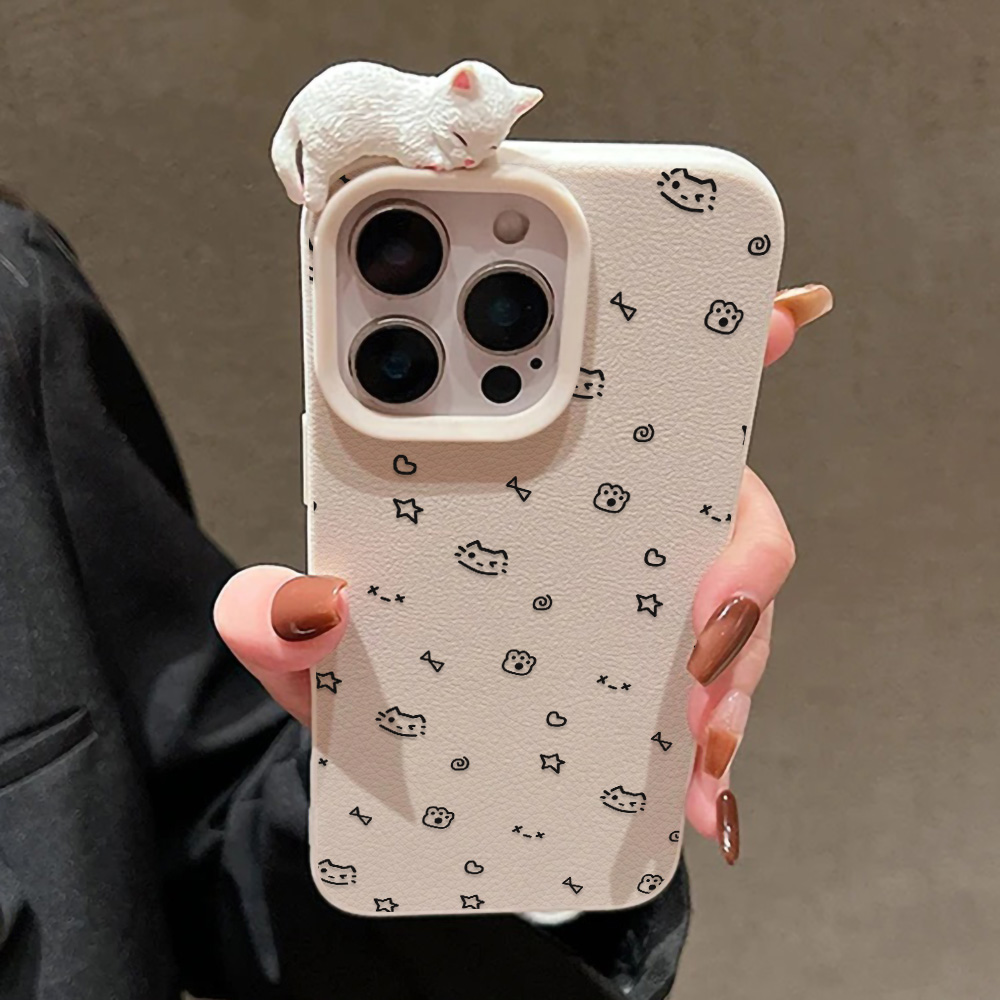 魚猫漫画ケース、3D猫ライチ柄ケース、iPhone 17 P - 3D Printing Case のレビューと価格