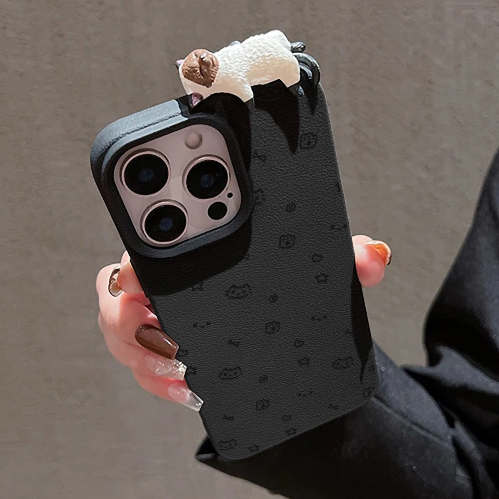 魚猫漫画ケース、3D猫ライチ柄ケース、iPhone 17 P - 3D Printing Case のレビューと価格