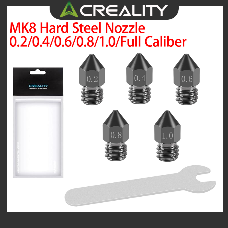 Creality 公式 MK8 ハードスチールノズル 0.2 - 3D Printer Nozzle Brass のレビューと価格