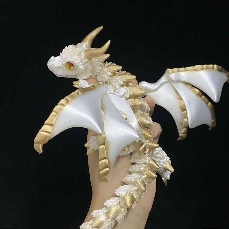 3Dプリント翼付きキャリッジドラゴンフィギュア、ランダムな目 - 3D Printing Apps のレビューと価格