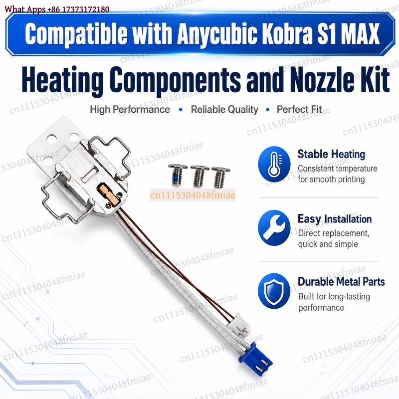 Anycubic Kobra S1 MAX ヒートノズルキッ - 3D Printer Hotend Kit のレビューと価格