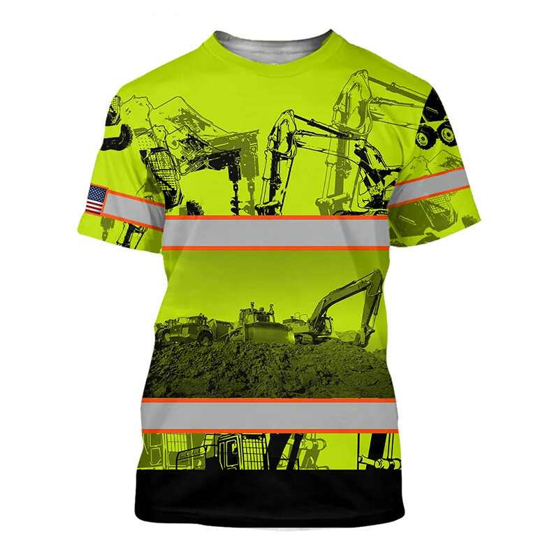 掘削機 3D プリント Tシャツ男性機械オペレーターストライ - 3D Printing Nerd のレビューと価格