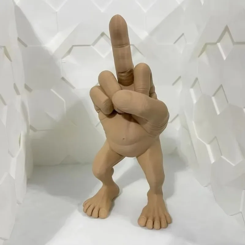 中指デスクトップ装飾 3D プリント中指フィギュア脚付き面白 - 3D Printing Apps のレビューと価格
